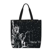 Rateoe New York City1 Print Lightweight Tote Bag for Women, Water-Resistant Shoulder Bag with Zipper, Spacious Casual Handbag for Work, School, Shopping
