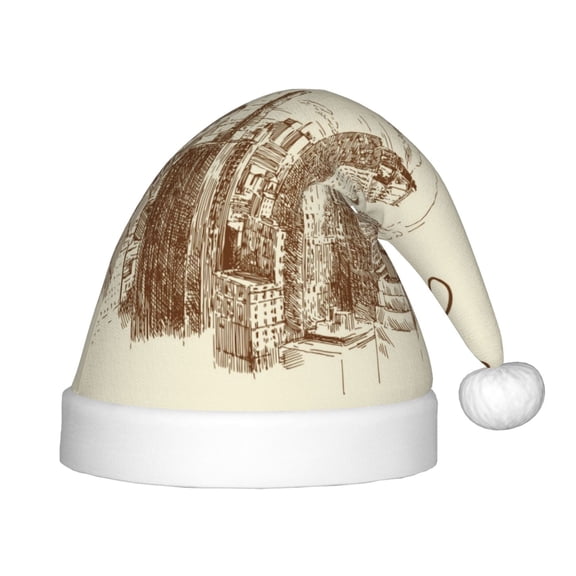 Rateoe New York Santa Hat Confortable Christmas Hat for Christmas Party Favors Fit for Kids