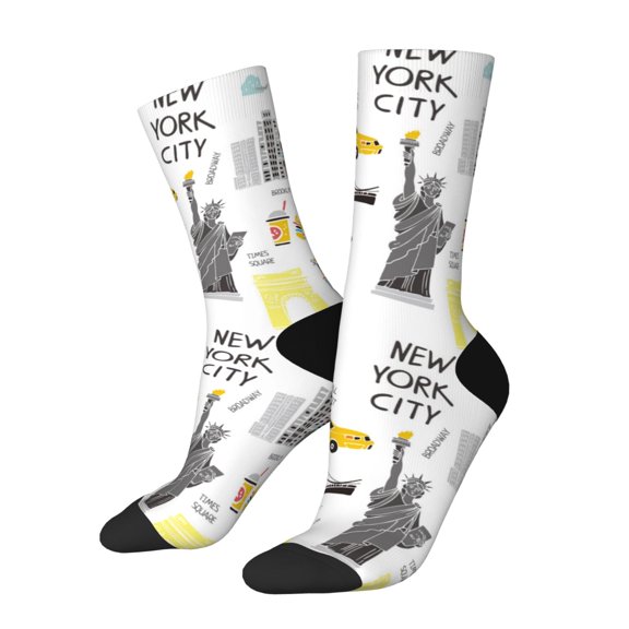 Rateoe New York for Women Casual Calf Socks - Cute Crew Socks - Thin Soft Above Ankle Socks Size 5-11