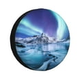 thumbnail image 1 of Rateoe Night At Lake Aurora 1 Pattern Tire Cover Wheel Protectors Weatherproof Wheel Covers Universal Fit for Trailer Rv SUV Truck Camper Travel Trailers Accessories-14 inch, 1 of 6