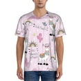thumbnail image 1 of Rateoe No Drama Llama Pattern Men’s Baseball Short Sleeve Polo Shirt, Midweight Men's Shirt Golf Shirt Polo Shirts Quick Dry Short-Large, 1 of 7