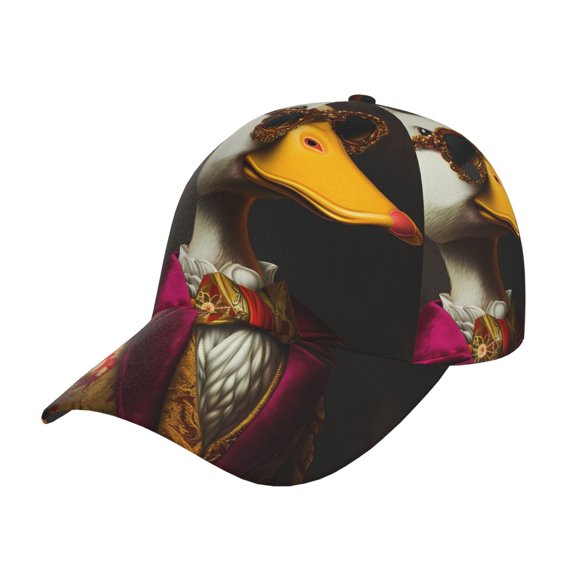Rateoe Noble Style Duck Pattern Men’s Baseball Cap – Adjustable Curved Brim Hat, Soft Cotton Sports Cap for Outdoor, Casual, and Everyday Wear, Comfortable & Breathable