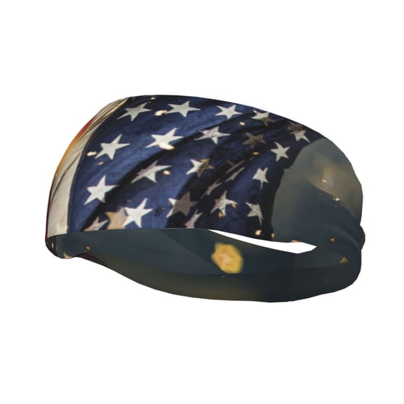 Rateoe North American Bald Eagle1 Pattern Sports Headbands ,Moisture Wicking Workout Headband, Sweatband Headbands for Running,Cycling,Yoga,Hairband for Women and Men