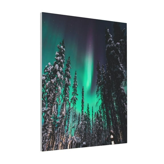Rateoe Northern Lights 2 Pattern Decorative Picture – Unique Modern Wall Art, Ready-to-Hang Canvas Print for Home (Vertical)