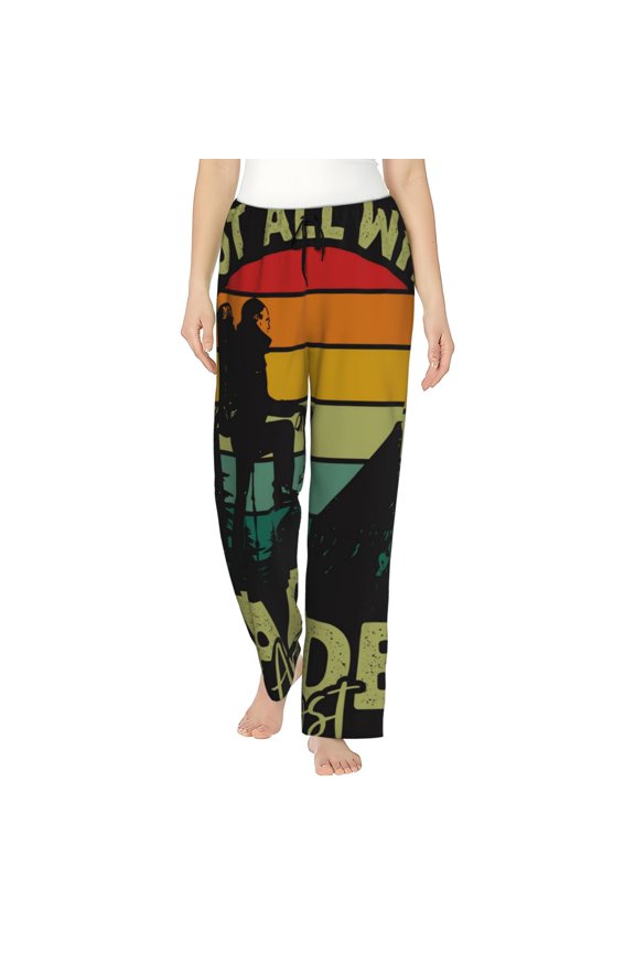 Not All Who Wander Are Lost 1 Pattern Women’s Ultra-Soft Comfy Pajama Lounge Pants Sleepwear,Comfortable Lounge Wear,lightweight Pajamas, Casual Home Wear-Small