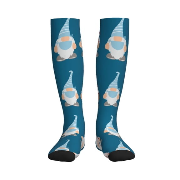 Rateoe Nurse Doctor Gnomes Compression Socks for Women and Men 20-30mmHg-Circulation Support Socks Knee High Nurse Pregnant Running Medical and Travel Athletic