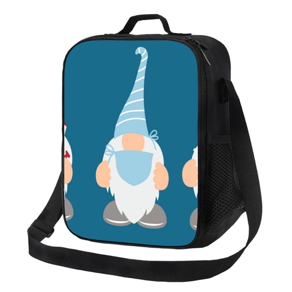 Rateoe Nurse Doctor Gnomes Lunch Bag Reusable Lunch Box with Shoulder Straps for Men Women Insulated Portable Lunchbox for adults Suitable for School Work Picnic