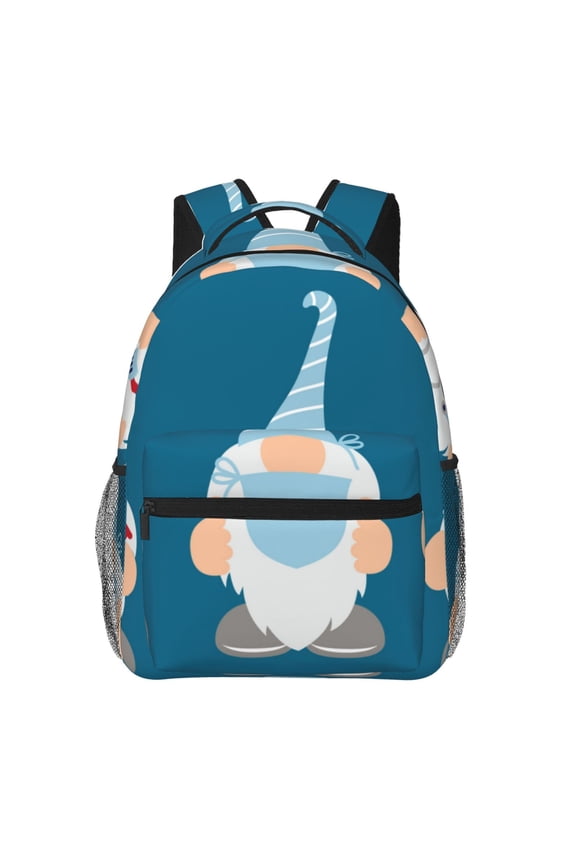 Nurse Doctor Gnomes Pattern Casual Backpack for School, Work, Travel Adjustable Straps, Multiple Compartments Ergonomic Design, Fits Laptops and Tablets
