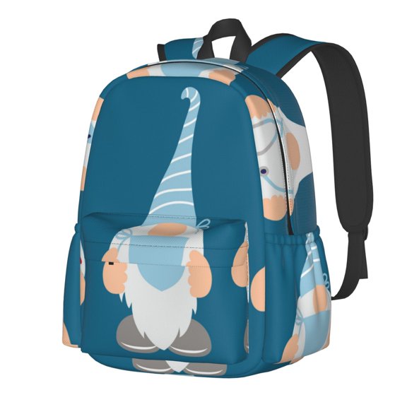 Rateoe Nurse Doctor Gnomes Pattern Student Backpack,Backpack for School,Lightweight Bag,Travel Backpack,Outdoor Backpack,Large Capacity Backpack
