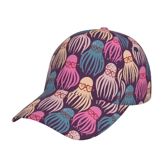 Rateoe Octopus in love Pattern Men’s Baseball Cap – Adjustable Curved Brim Hat, Soft Cotton Sports Cap for Outdoor, Casual, and Everyday Wear, Comfortable & Breathable