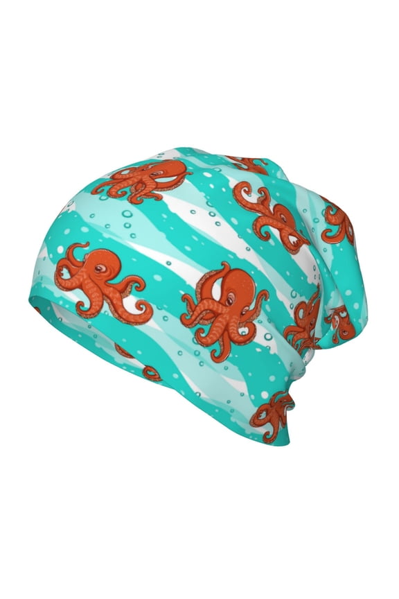 Octopuses Kids Beanie Warm Knit Beanie Hats Boys Girls Winter Hat Soft Slouchy Hats for Kids