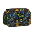 thumbnail image 1 of Rateoe Off-Road Vehicle Pattern Double Clamshell Pen Case, Storage Organizer with Two Zipper Compartments– Holds Up to 50 Pencils & Pens, 1 of 7