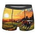 thumbnail image 1 of Rateoe Oil Painting Style Pasture Cow Mens Boxer Briefs Poly Spandex Performance Boxer Briefs Underwear Hem Boxer Briefs - X-Large, 1 of 8