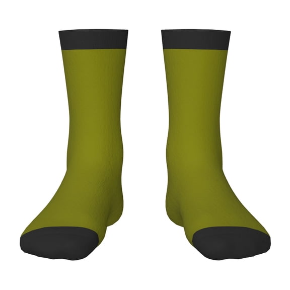 Rateoe Olive Pattern Children's Socks, Socks Gifts ,kids Crew Soft Cotton Socks , Moisture-Wicking, Durable, Ideal for Daily Wear & Sports