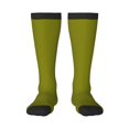 thumbnail image 1 of Rateoe Olive Pattern Women’s Knee High Crew Socks,Trouser Socks Comfortable, Breathable, Moisture-Wicking and Soft, 1 of 6