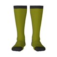 thumbnail image 1 of Rateoe Olive Pattern Women’s Knee High Crew Socks,Trouser Socks Comfortable, Breathable, Moisture-Wicking and Soft, 1 of 6