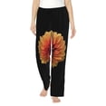 thumbnail image 1 of Rateoe Orange Dalia Pattern Women’s Ultra-Soft Comfy Pajama Lounge Pants Sleepwear,Comfortable Lounge Wear,lightweight Pajamas, Casual Home Wear-Small, 1 of 6