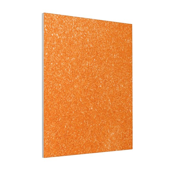 Rateoe Orange Glitter2 Pattern Decorative Picture – Unique Modern Wall Art, Ready-to-Hang Canvas Print for Home (Vertical)
