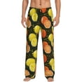 thumbnail image 1 of Rateoe Orange Lemon Pattern Men’s Ultra-Soft Comfy Pajama Lounge Pants Sleepwear,Comfortable Lounge Wear,lightweight Pajamas, Casual Home Wear-X-Large, 1 of 6