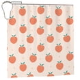 thumbnail image 1 of Rateoe Orange Peach Shower Curtain - Fancy Bathroom Shower Curtain Sets - Waterproof Shower Curtain with Hooks with 12 Plastic Hooks 72x72 Inches, 1 of 5