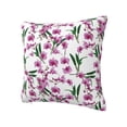 thumbnail image 1 of Rateoe Orchids Flowers Pattern Throw Pillow Cover Premium Pillow Stuffer Sham Square for Decorative Cushion Bed Couch Sofa(Pillow insert not included), 1 of 8