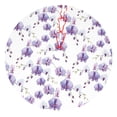 thumbnail image 1 of Rateoe Orchids Flowers Print Christmas Tree Skirt 30" for Xmas Holiday New Year Party Circle Tree Mat Ornaments Decoration, 1 of 7