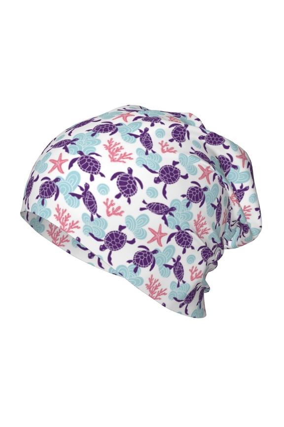 Ornamental Turtles Kids Beanie Warm Knit Beanie Hats Boys Girls Winter Hat Soft Slouchy Hats for Kids