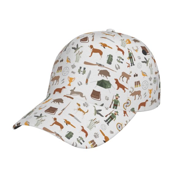 Rateoe Outdoor Living Pattern Men’s Baseball Cap – Adjustable Curved Brim Hat, Soft Cotton Sports Cap for Outdoor, Casual, and Everyday Wear, Comfortable & Breathable