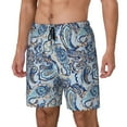 thumbnail image 1 of Rateoe Paisley Floral Branches Pattern Men’s Swim Shorts with Compression Liner – Double-Layered Quick-Dry Swimwear, Comfortable & Stretchy Beach Shorts-XX-Large, 1 of 6