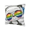thumbnail image 1 of Rateoe Panda with Sun glasses Pattern Throw Pillow Cover Premium Pillow Stuffer Sham Square for Decorative Cushion Bed Couch Sofa(Pillow insert not included), 1 of 8