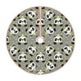 thumbnail image 1 of Rateoe Panda With Crown And Stars Pattern Christmas Tree Skirt with Ties , Christmas Tree Decorations, Farmhouse Christmas Decor Xmas Holiday Decorations-36", 1 of 6