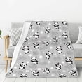 thumbnail image 1 of Rateoe Pandas Between Clouds and Stars Pattern Flannel Throw Blanket, Ultra-soft Blanket for Bed, Couch, Car, Hypoallergenic Anti-pilling blanket-80"x60"(Vertical), 1 of 6