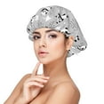 thumbnail image 1 of Rateoe Pandas Between Clouds and Stars Pattern Silk Satin Hair Bonnet for Sleeping, Adjustable Sleep Cap Turban for Women , Curly Straight Hair Long Large Braid, 1 of 6