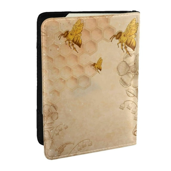 Rateoe Pattern Passport Holder Wallet Leather Mulit-purpose Travel Wallet Credit Cards Case ,Passport Cover for Women Men-6.5 in