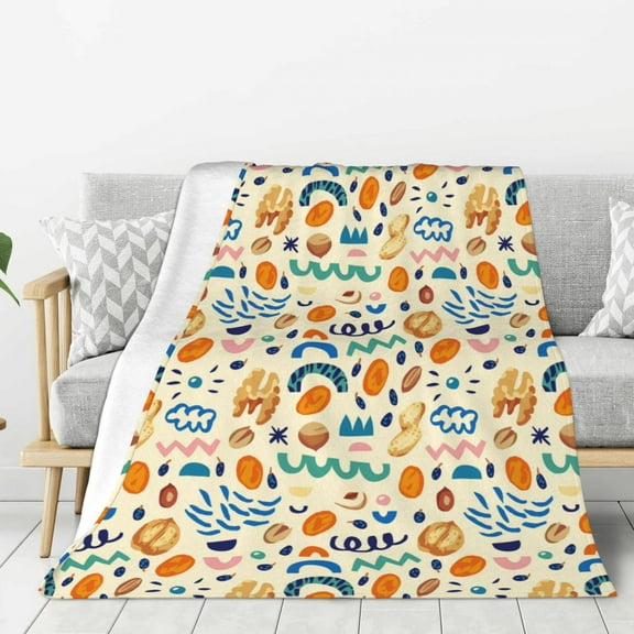 Rateoe Peanuts 8 Pattern Flannel Throw Blanket, Ultra-soft Blanket for Bed, Couch, Car, Hypoallergenic Anti-pilling blanket-80"x60"(Vertical)