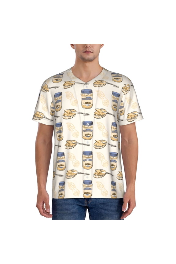 Peanuts Pattern Men’s Baseball Short Sleeve Polo Shirt, Midweight Men's Shirt Golf Shirt Polo Shirts Quick Dry Short-X-Large