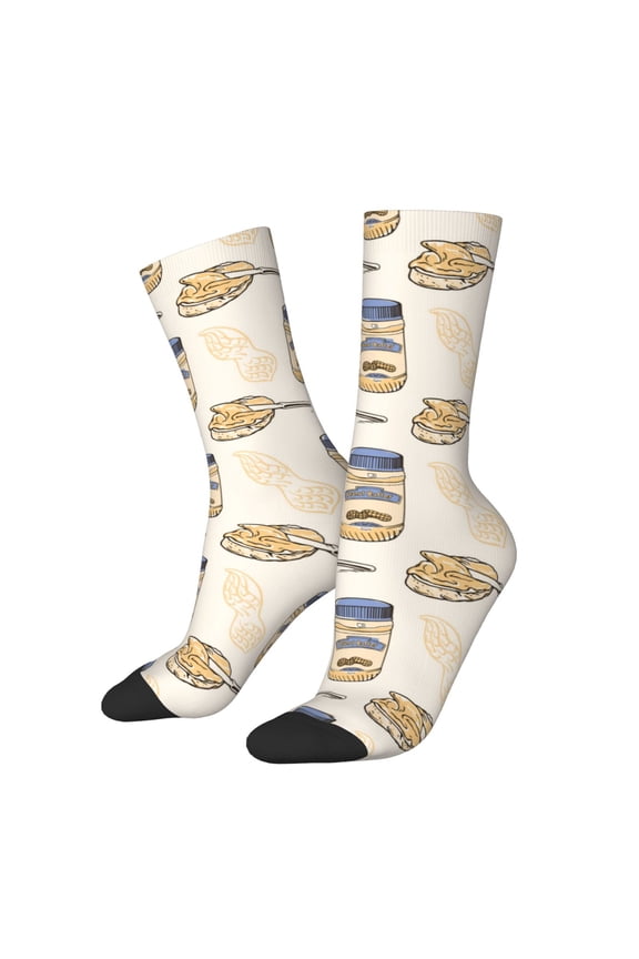 Peanuts for Women Casual Calf Socks - Cute Crew Socks - Thin Soft Above Ankle Socks Size 5-11