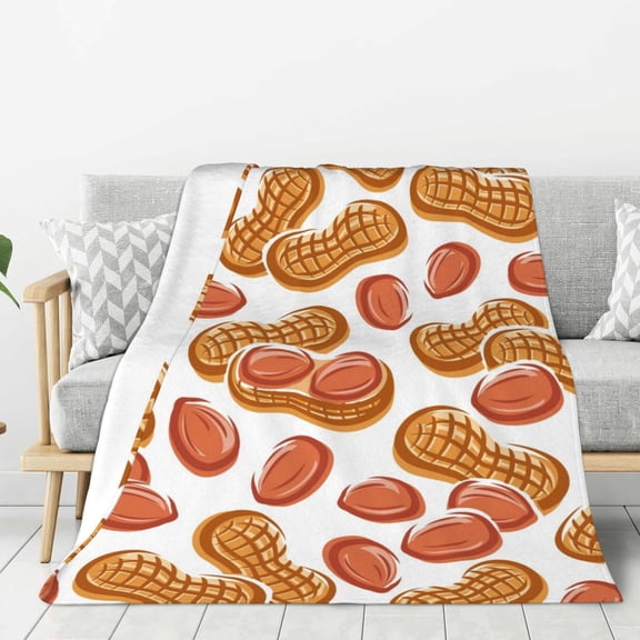 Rateoe Peanuts4 Pattern Flannel Throw Blanket, Ultra-soft Blanket for Bed, Couch, Car, Hypoallergenic Anti-pilling blanket-40"x30"(Vertical)