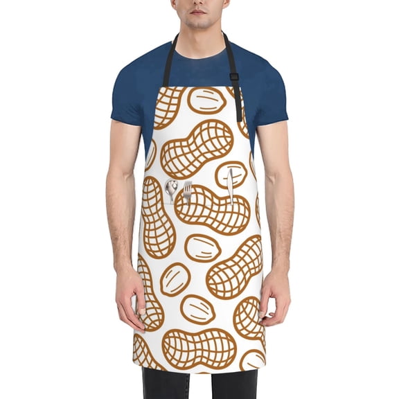 Rateoe Peanuts7 Aprons with Pocket,Men Womens Aprons Waterproof Adjustable Cooking Aprons for Kitchen Gardening and Salon