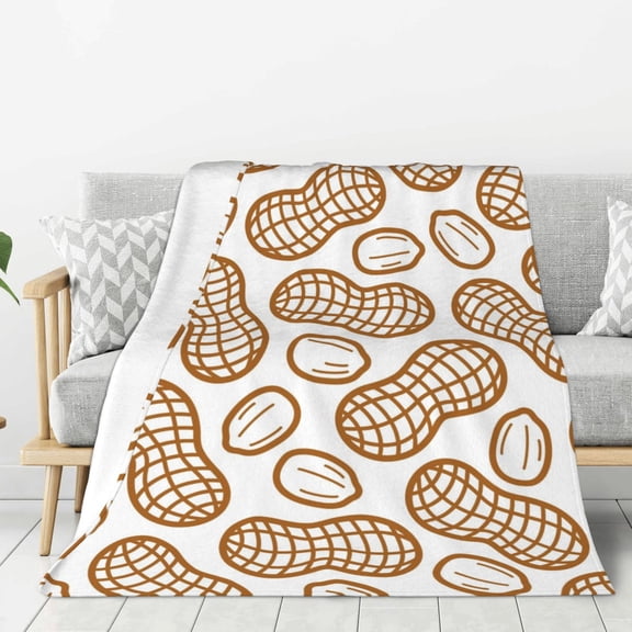 Rateoe Peanuts7 Pattern Flannel Throw Blanket, Ultra-soft Blanket for Bed, Couch, Car, Hypoallergenic Anti-pilling blanket-40"x30"(Vertical)