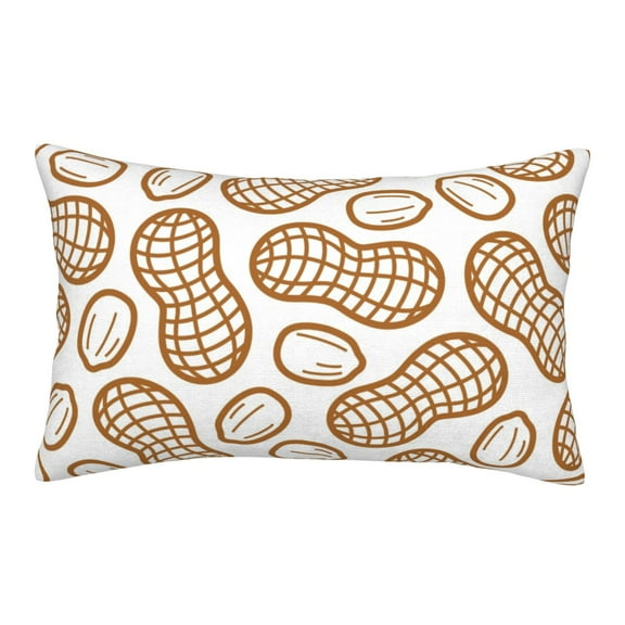 Rateoe Peanuts7 Pattern Pillow Covers with Invisible Zipper(Pillows are not Included) Standard Pillowcases-14"x20"