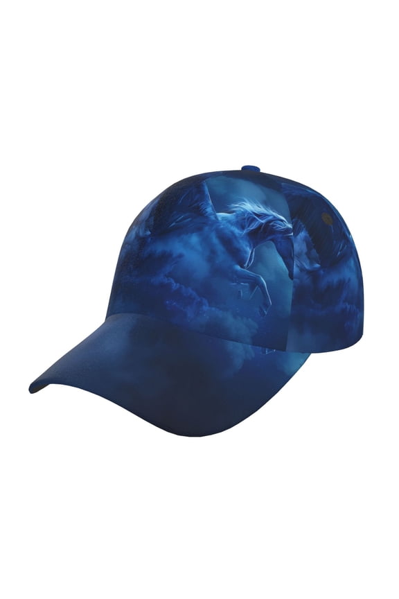 Pegasus Night Sky Pattern Mens Baseball Cap Adjustable Curved Brim Hat, Soft Cotton Sports Cap for Outdoor, Casual, and Everyday Wear, Comfortable & Breathable