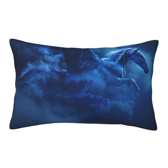 Rateoe Pegasus Night Sky Pattern Pillow Covers with Invisible Zipper(Pillows are not Included) Standard Pillowcases-16"x24"