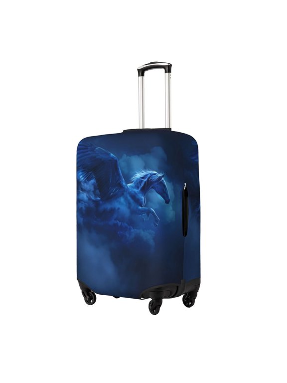 Pegasus Night Sky Printed Luggage Cover, Suitcase Protector Fits 18-32 Inch Luggage-Small