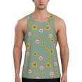 thumbnail image 1 of Rateoe Pig Face With Sunflower Pattern Sleeveless Gym Shirt Muscle Tee Breathable Workout Shirt Slim-Fit Tank Quick Dry Fit Muscle Tank Top Bodybuilding Sleeveless T Shirt-3X-Large, 1 of 7