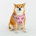 thumbnail image 1 of Rateoe Pig Nose Print Pet Scarf for Dogs and Cats – Stylish Reflective Design, Breathable & Durable Pet Bandana with Quick-Release Buckle-Large, 1 of 5