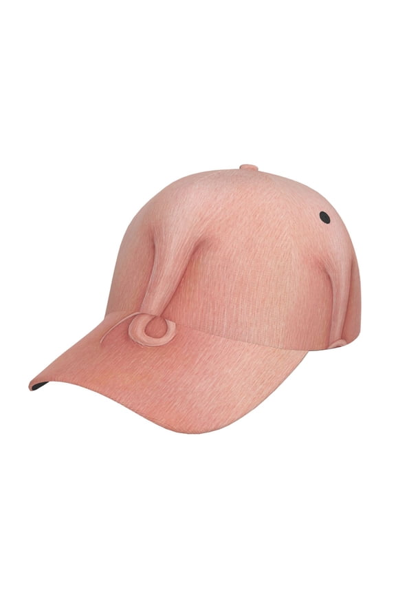 Pig'S Tail Pattern Baseball Cap Outdoor Cap Mountain Dad Hat - Unstructured Soft Cotton Cap-Adjustable UV Protection Cap
