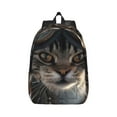 thumbnail image 1 of Rateoe Pilot Cat In Vintage Plane Pattern Canvas College Laptop Backpack,Travel Daypack,Durable Rucksack Travel Notebook Bag School Backpack Book Bag for Men Women-Small, 1 of 7