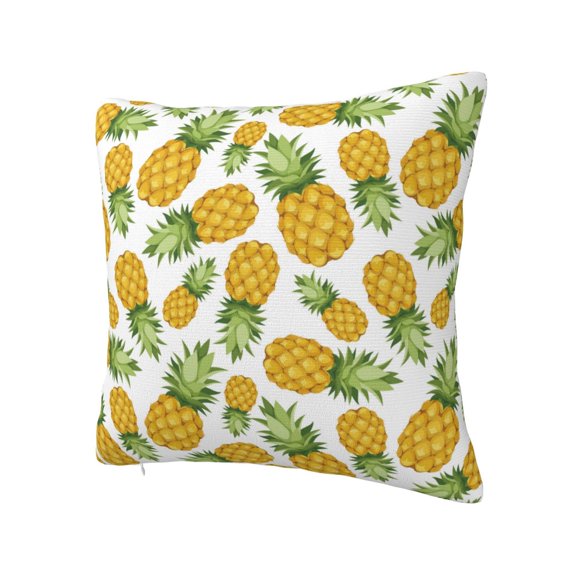 Rateoe Pineapple Pattern Throw Pillow Cover Premium Pillow Stuffer Sham Square for Decorative Cushion Bed Couch Sofa(Pillow insert not included)