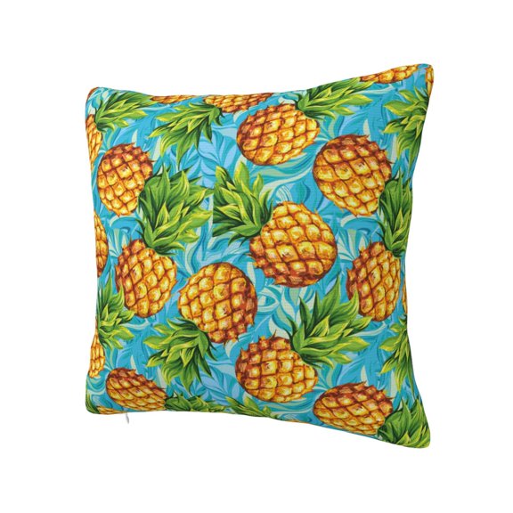 Rateoe Pineapple Pattern Throw Pillow Cover Premium Pillow Stuffer Sham Square for Decorative Cushion Bed Couch Sofa(Pillow insert not included)